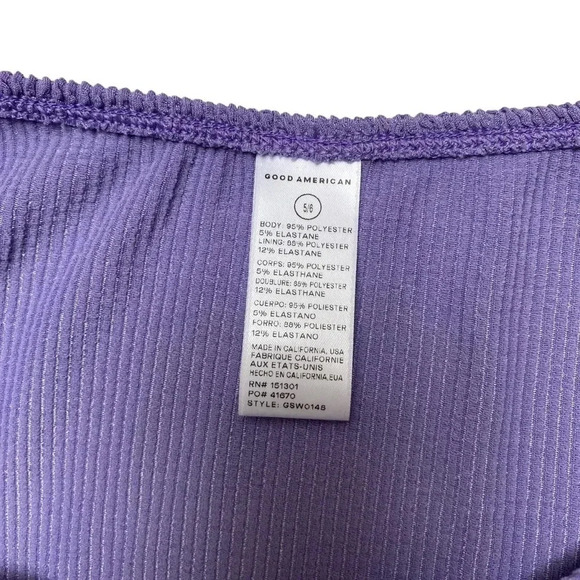 Good American Always Fits Good Waist Cheeky Bikini Bottoms Lilac Mist Purple NWT - Picture 10 of 12